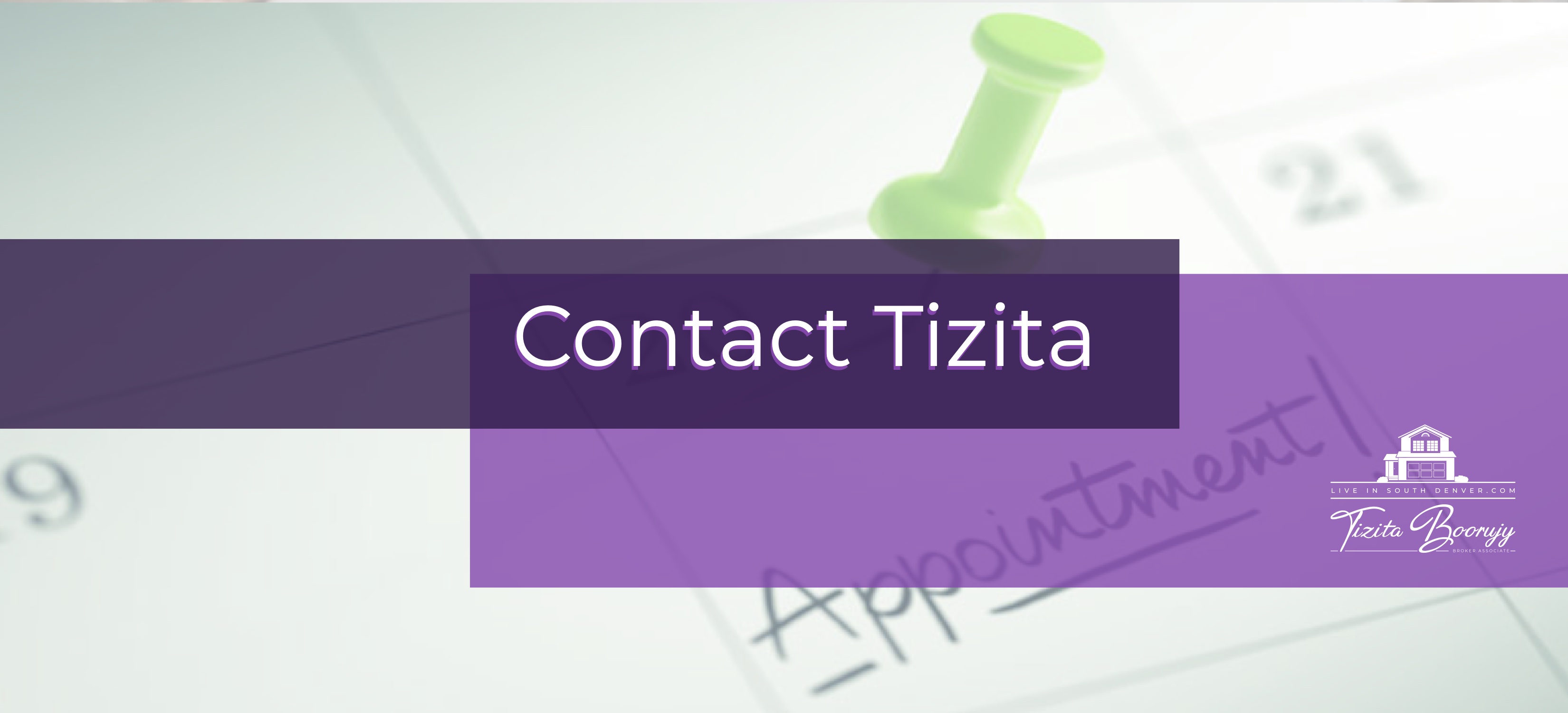 calendar image with pin and text contact Tizita