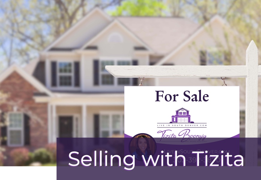 home with For Sale sign with text Selling with Tizita